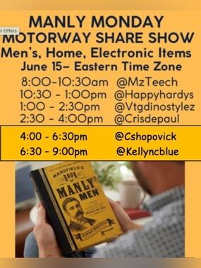Train Guest Host Flyer! MANLY MONDAY MOTORWAY 6/15